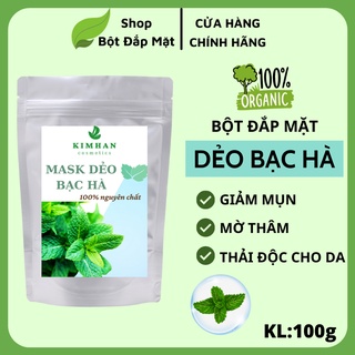 100g Bột đắp mặt nạ dẻo bạc hà trắng da dạng thạch