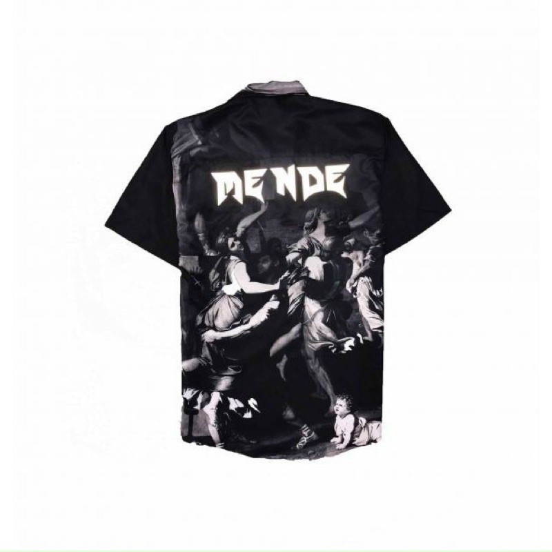 Áo sơmi hoạ tiết tranh Hy Lạp 2 cổ vest #MENDE# | BigBuy360 - bigbuy360.vn