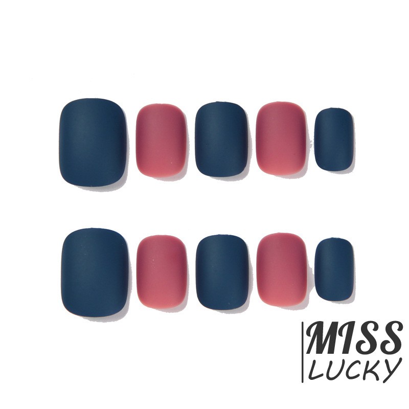 Bộ Móng Tay Giả Ngắn Thời Trang Cho Nữ