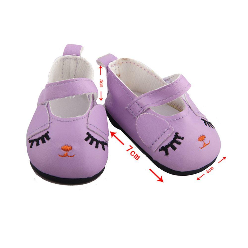 RAINBOW Giày Búp Bê Đồ Chơi Họa Tiết Hoạt Hình Xinh Xắn