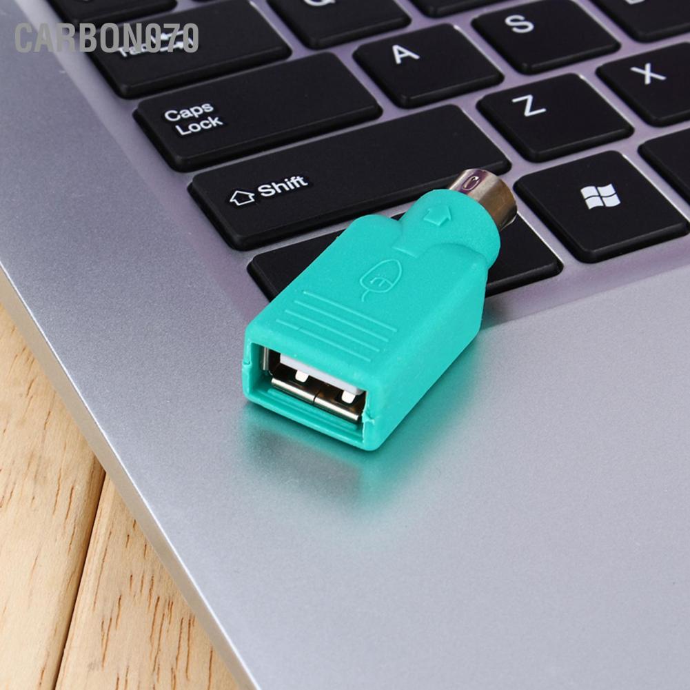 Đầu chuyển đổi lỗ cắm USB sang đầu cắm PS2 cho bàn phím/ chuột kết nối với máy tính