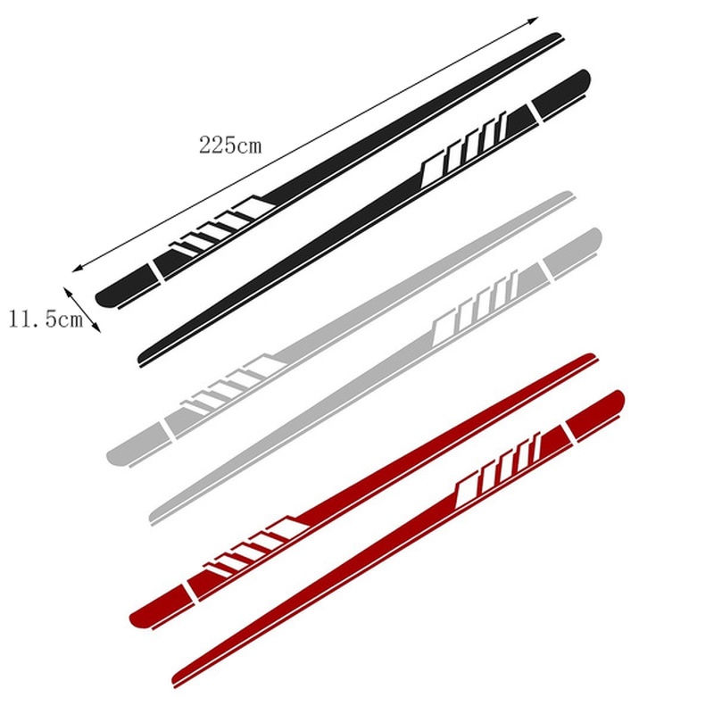 Sticker Dán Trang Trí Xe Hơi 225*11.5CM DIY