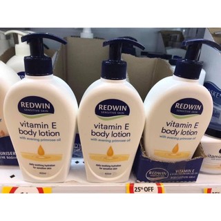 Dưỡng thể Vitamin E Redwin 400ml Úc