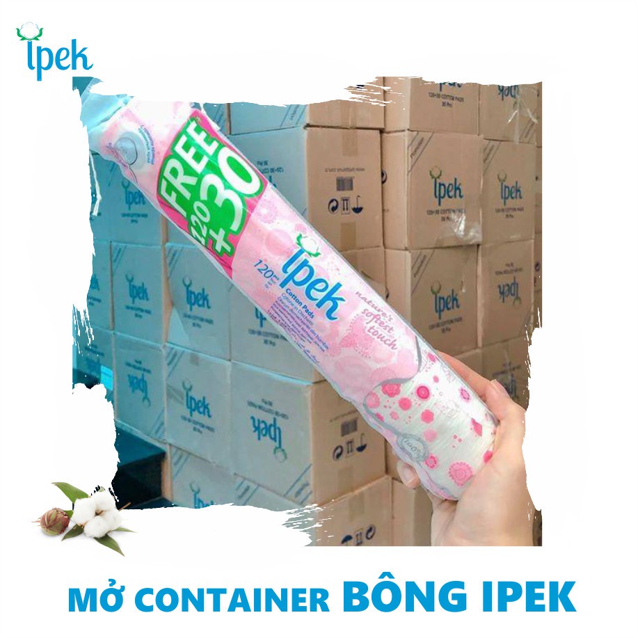 Bông Tẩy Trang Ipek Klasik Cotton Pads Thổ Nhĩ Kỳ Mềm Mịn 80 Miếng