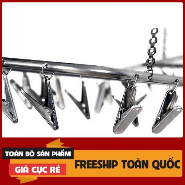 Móc chùm, móc tròn inox phơi quần áo trẻ em