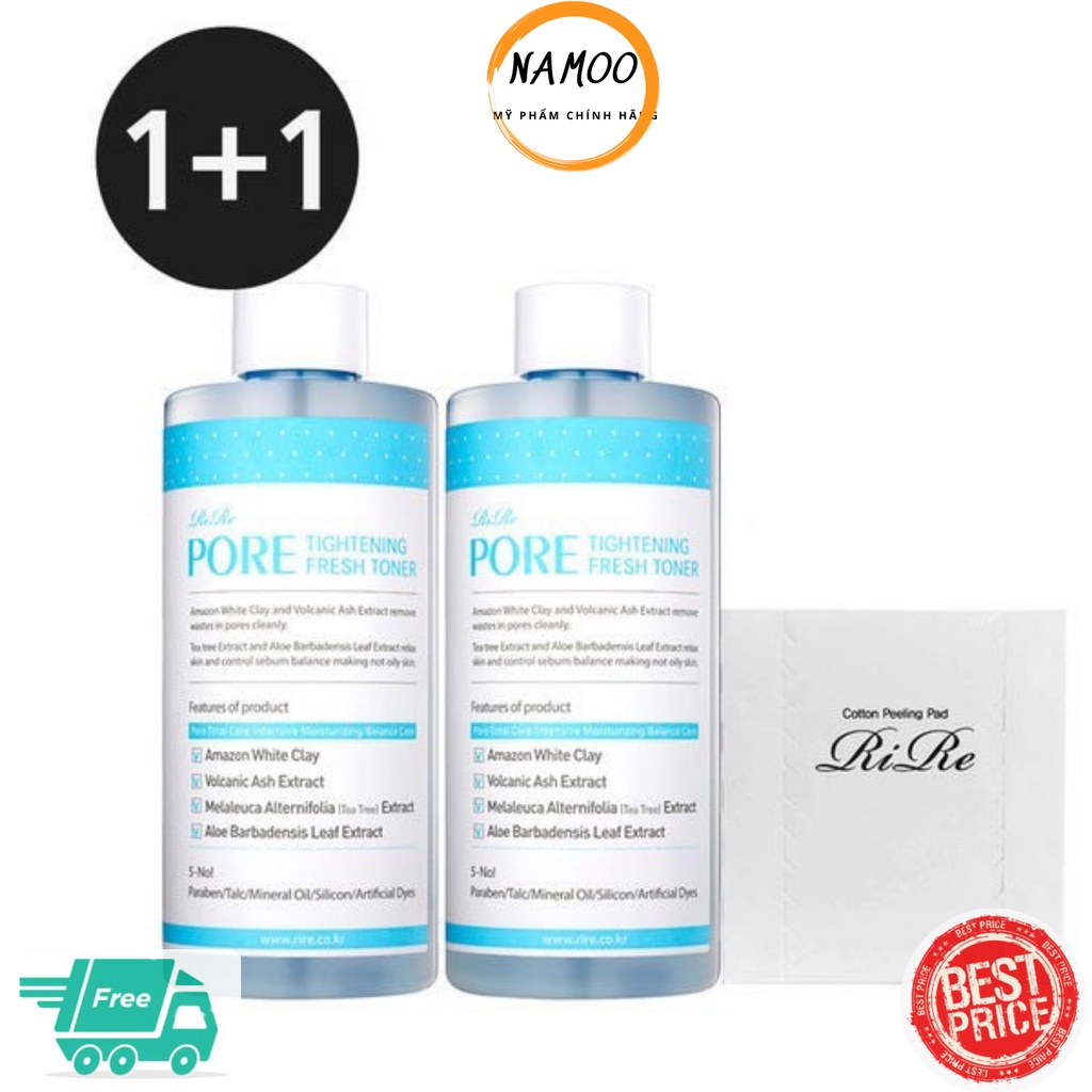 🌟Toner se khít lỗ chân lông Rire Pore Tightening Fresh 300ml