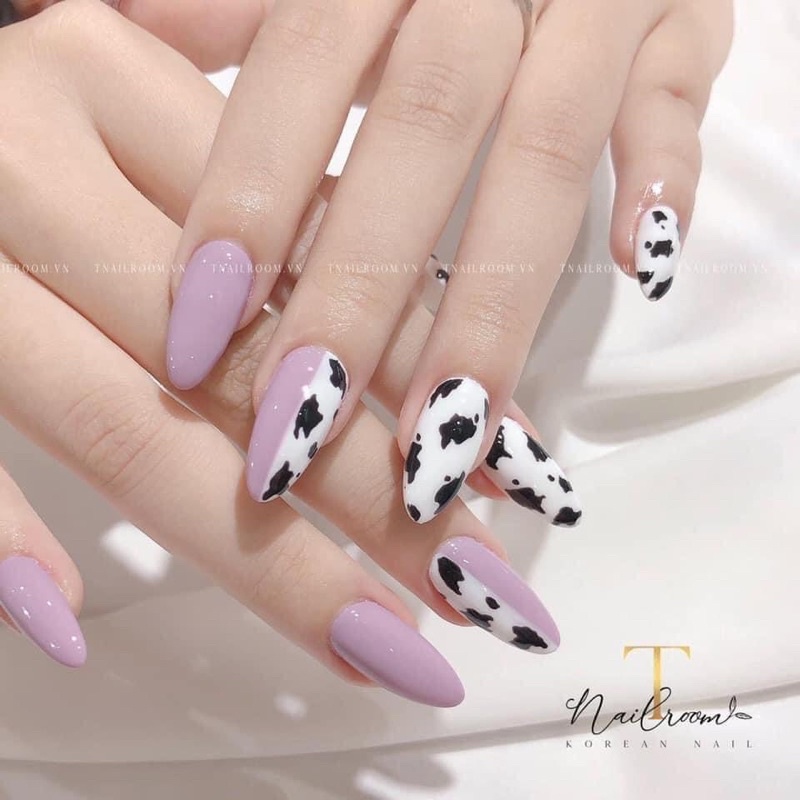 🎀Nailbox,móng up thiết kế tím beo🎀