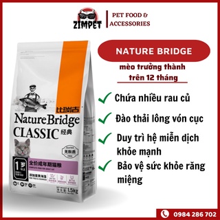 Thức ăn hạt cao cấp cho mèo trưởng thành Nature Bridge gói 1kg