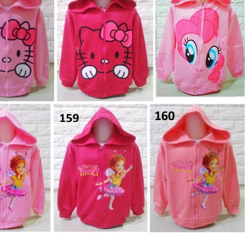 ➴ Áo Khoác Cho Bé Gái Hình Phim Frozen Ngựa Con, Kỳ Lân Cầu Vồng DASH, PINKIE PIE ♦