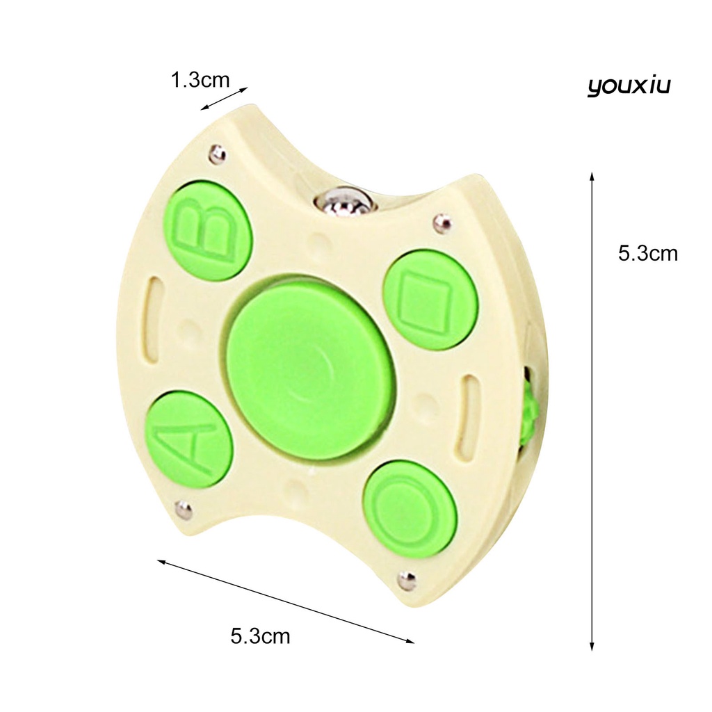 YX-T Button Hand Spinner Stress-relieving Multifunctional Smooth Edge Finger Fidget Rotating Hand Spinner for Kids