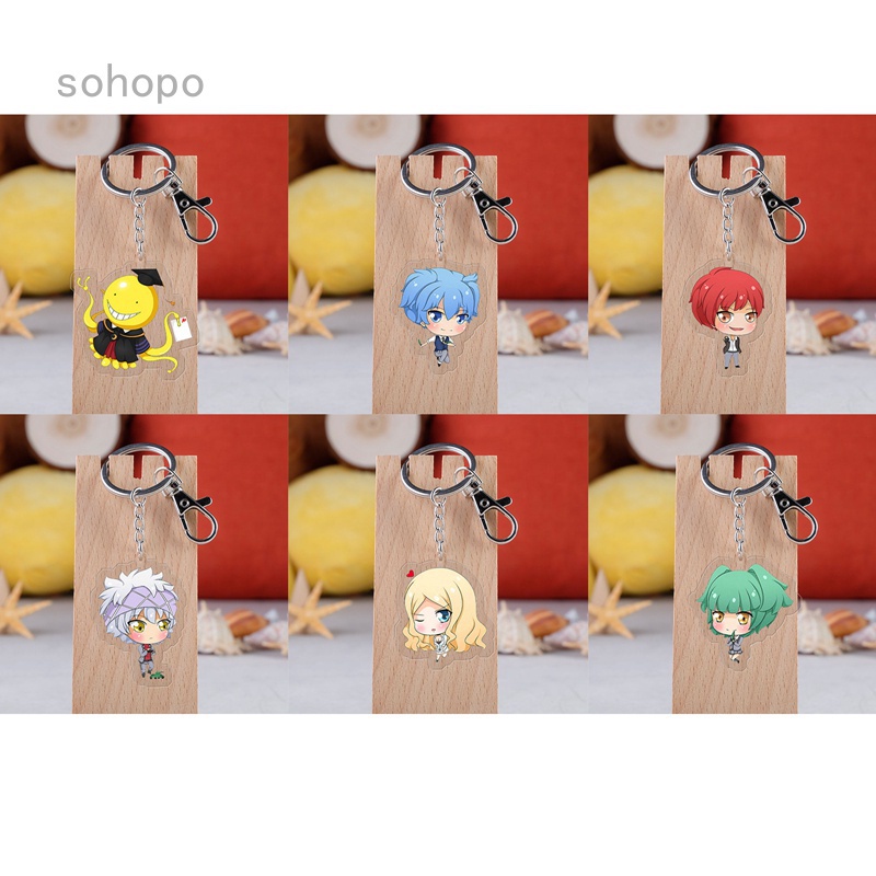 Móc gắn chìa khóa hình nhân vật anime Assassination Classroom Koro Sensei