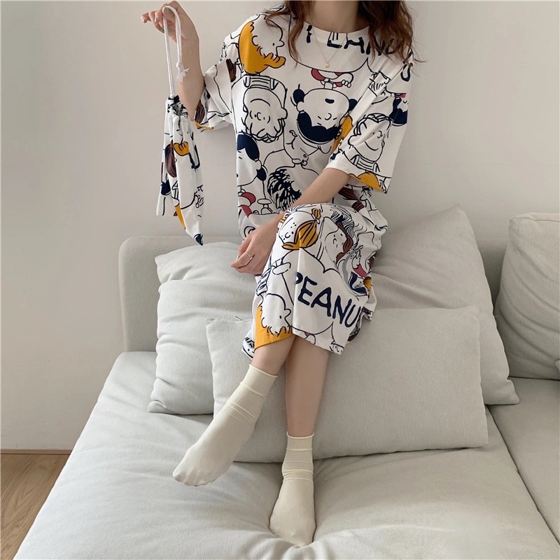 Váy ngủ dáng xuông cute dáng xuông, Đầm ngủ hoạt hình đáng yêu | BigBuy360 - bigbuy360.vn