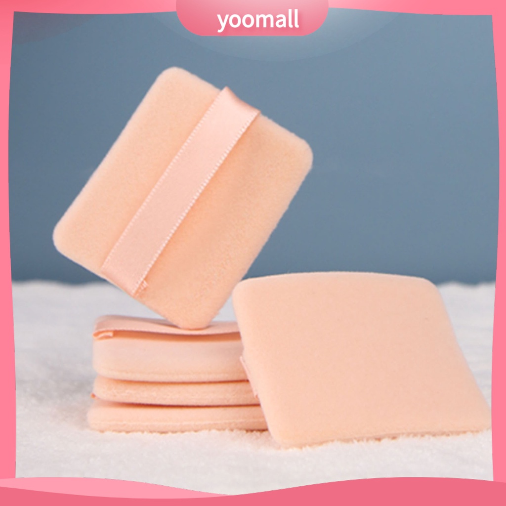 [Hàng mới về] Mút trang điểm mini hình vuông/trái tim có thể giặt sạch tiện dụng