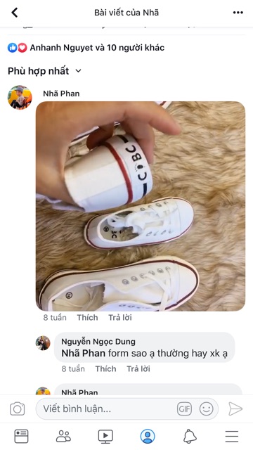 Giày conver cho bé