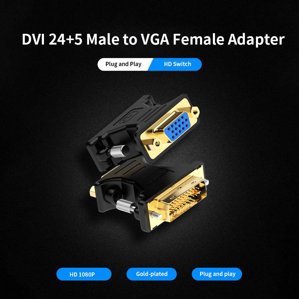 Đầu chuyển VGA to DVI(24+5) - Vention DV380VG