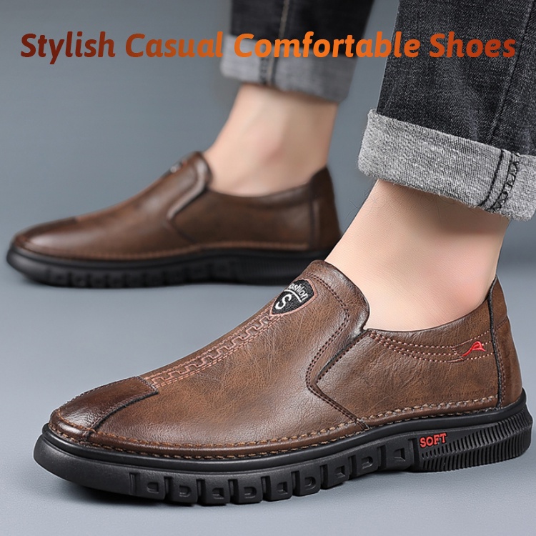 Giày Lười Da Bò Thời Trang Cá Tính