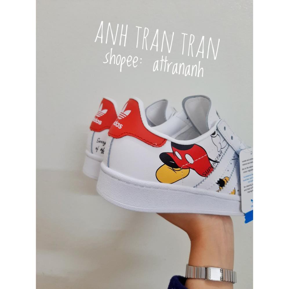 SẴN Giày adidas superstar Mickey (hình thật cuối) BH 2 Năm 2020 New Có Sẵn . * *