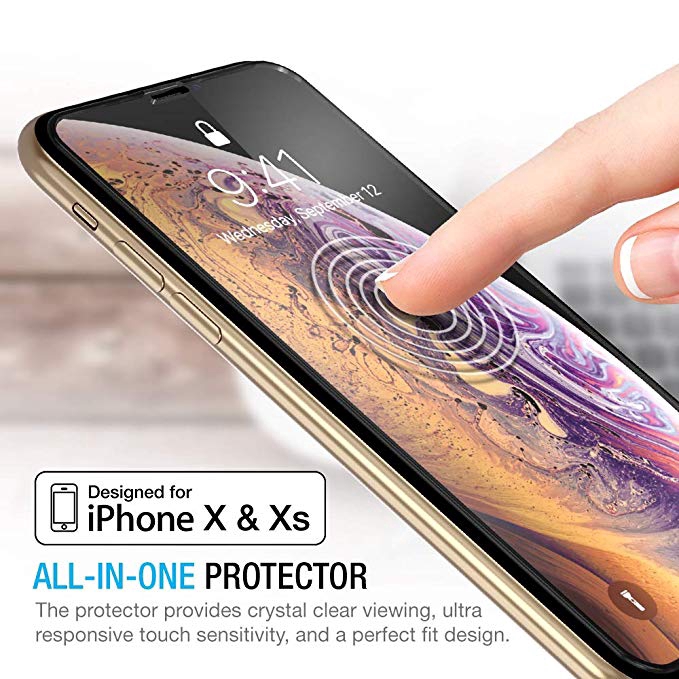 Kính Cường Lực 9h Chống Bụi Cho Iphone Xs / X Xr 11 Pro Max