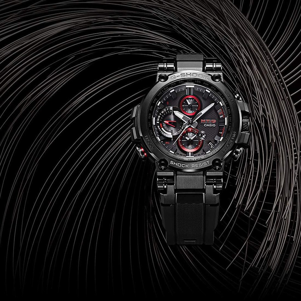 Đồng Hồ Casio Nam Dây Nhựa GSHOCK MTG-B1000B-1ADR Chính Hãng