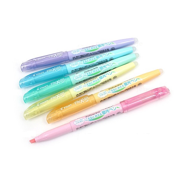 Set 6 bút dạ quang xóa được Pilot FriXion Light Soft Color Erasable Highlighter - Pastel Colors