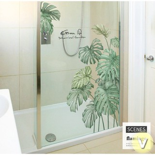Decal dán tường Cành cọ nhiệt đới