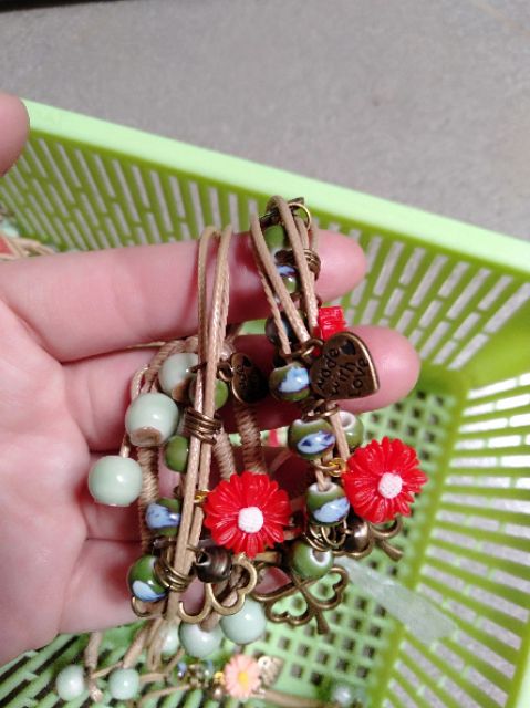 VÒNG TAY CÓI _ BÔNG CÚC NHIỀU MÀU