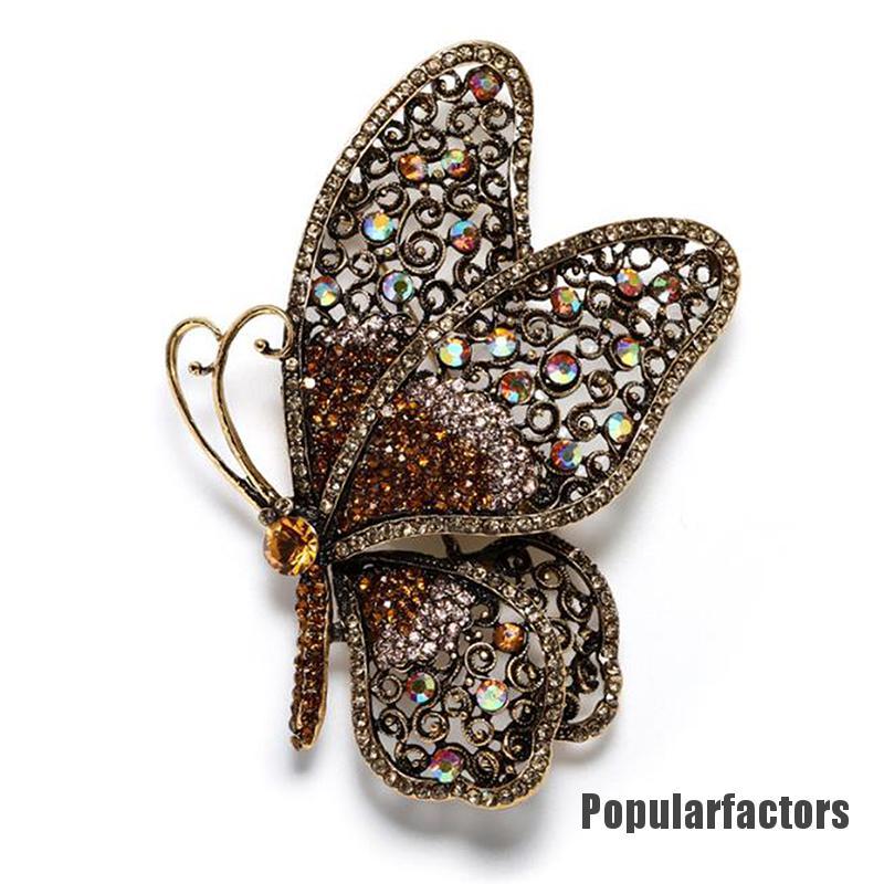 Ghim Cài Áo Hình Bướm Đính Đá Thời Trang