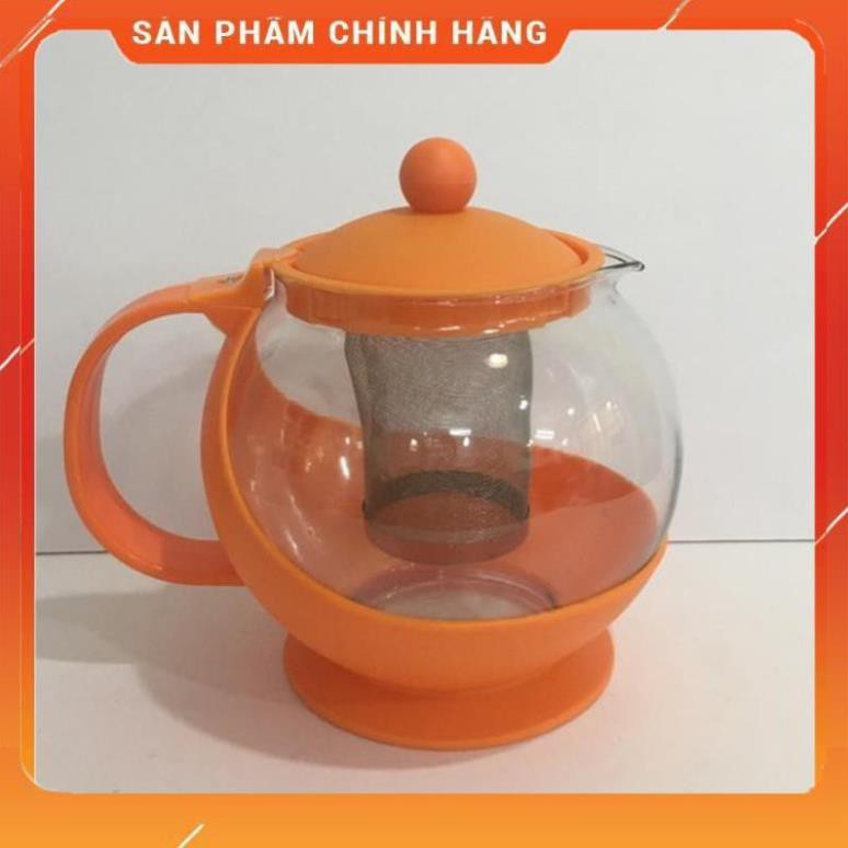 CHÍNH HÃNG -  Ấm pha trà thủy tinh có lõi lọc 1250ml,bình pha trà thủy tinh có lưới lọc inox,bình ủ trà cao cấp