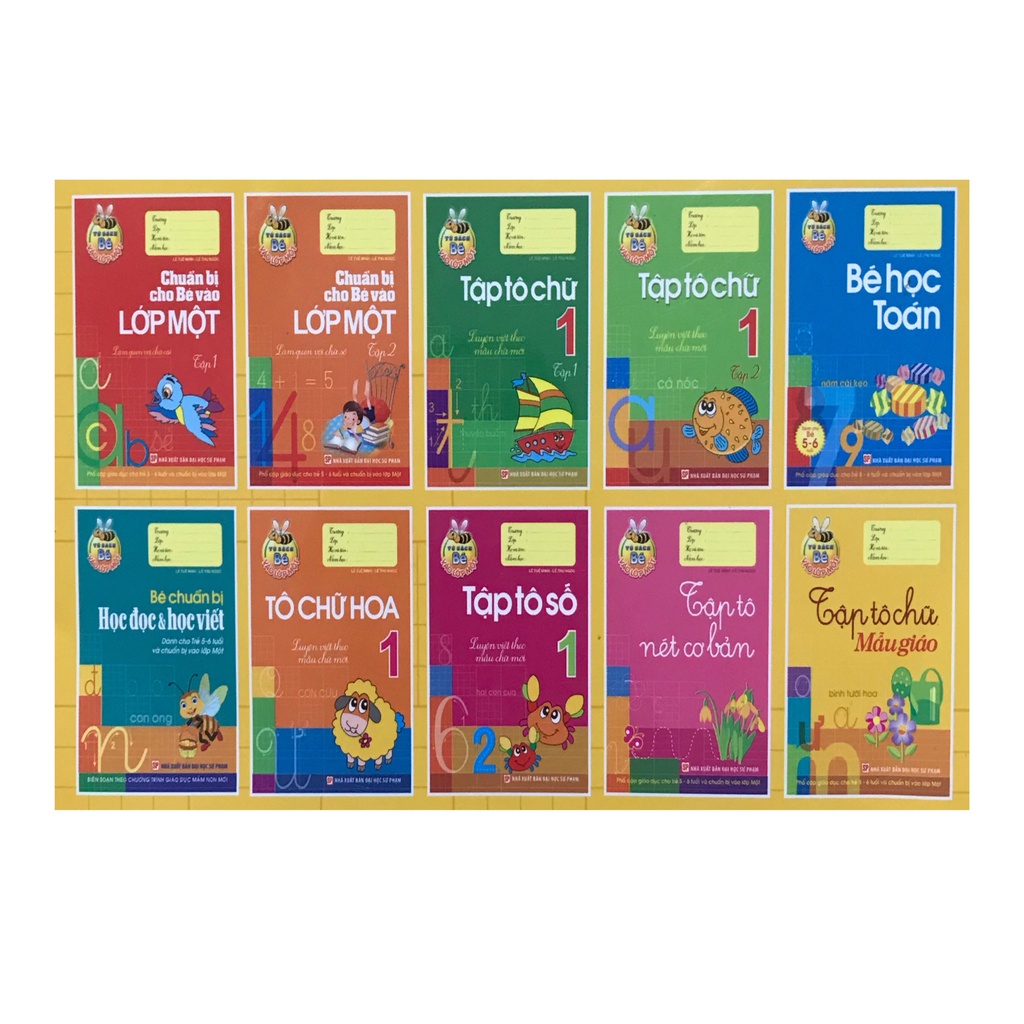 Sách - Combo chuẩn bị cho bé vào lớp 1 ( 10 cuốn )