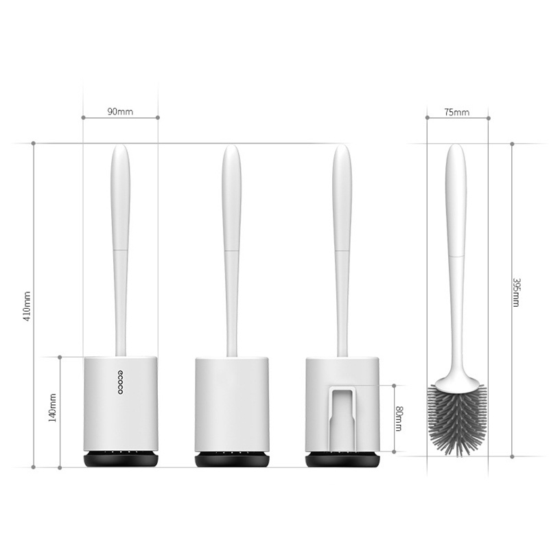 Chổi cọ vệ sinh ecoco E1803 dê sử dụng có miếng dán treo gọn gàng