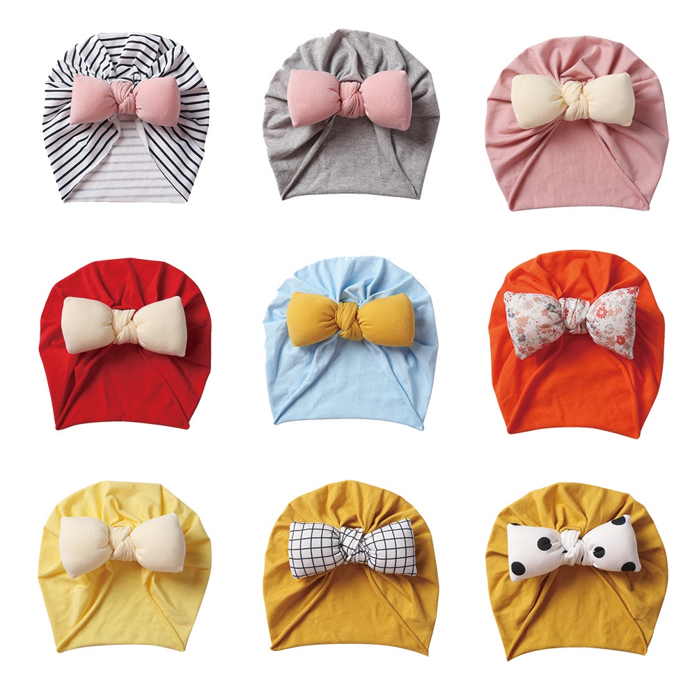1 Mũ Cotton Dễ Thương Co Dãn Tốt Cho Bé Từ 0-4 Tuổi