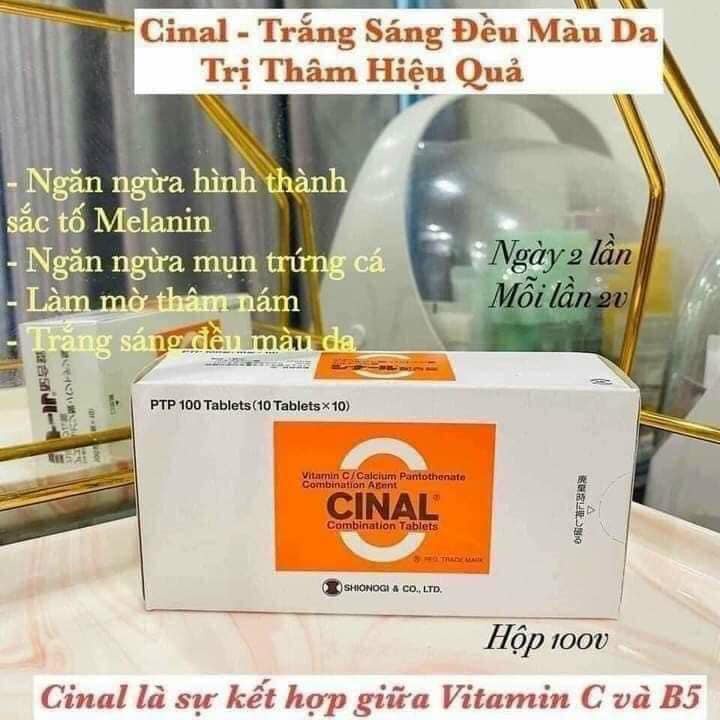 VIÊN UỐNG CINAL C TRẮNG DA