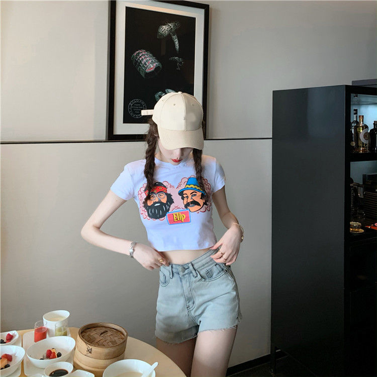 Áo Thun Ngắn Tay In Chữ Thời Trang Mùa Hè 2020 Cho Nữ