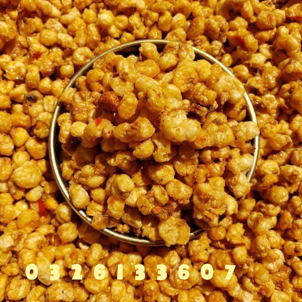 500G Ngô Giòn Xóc Mắm Cay, Ngô Nếp Sấy Giòn, Ngô Cay