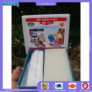 Hộp đựng Phấn kèm 4 viên phấn + lau bảng - MIC [VPP GIÁ SỈ]