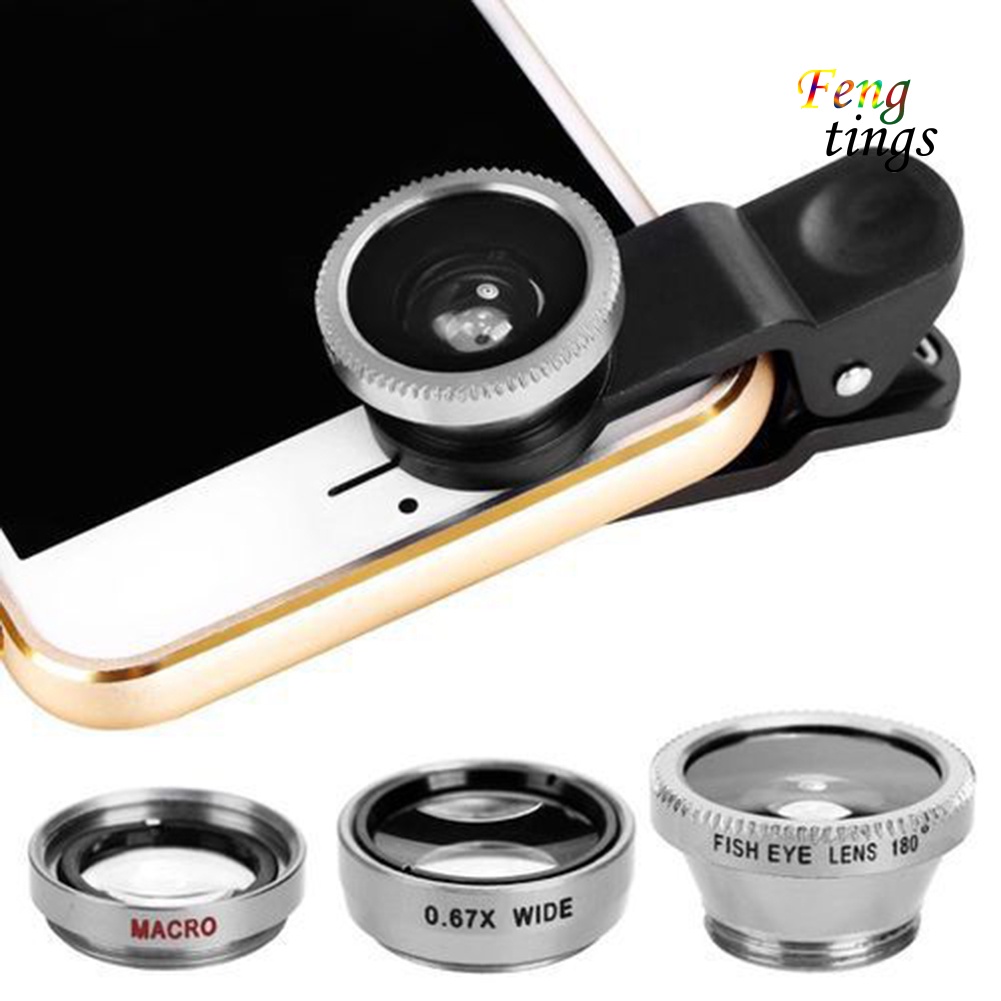 Bộ Ống Kính Macro 3 Trong 1 Chuyên Dụng Cho Điện Thoại
