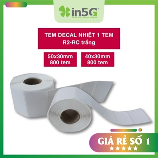 Decal in trà sữa 1 tem x 800 tem / cuộn - kích thước 50x30mm - 40x30mm