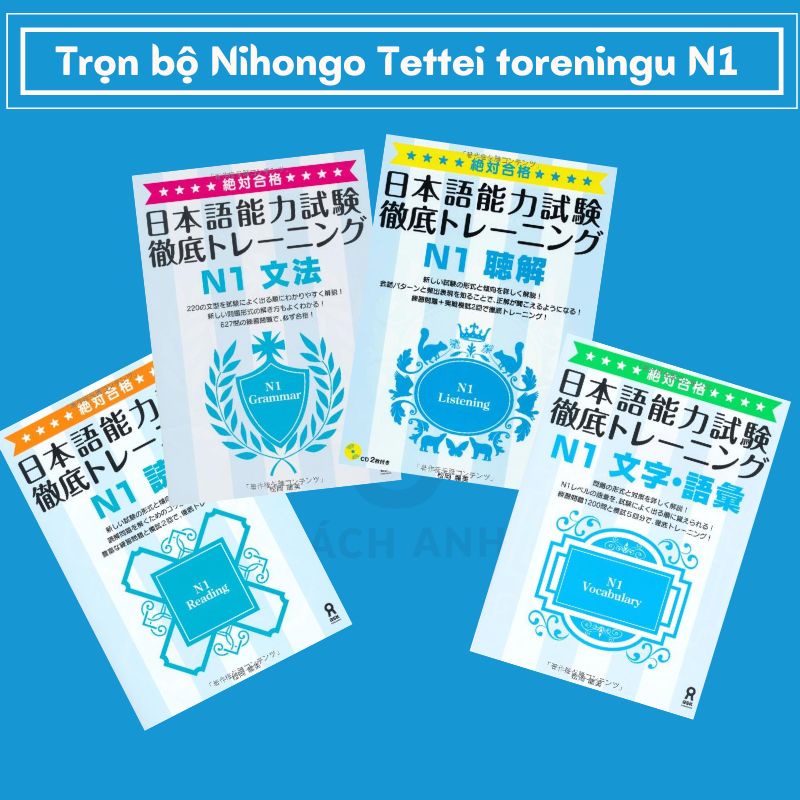 Sách tiếng Nhật - Luyện thi N1 Nihongo Tettei Toreningu