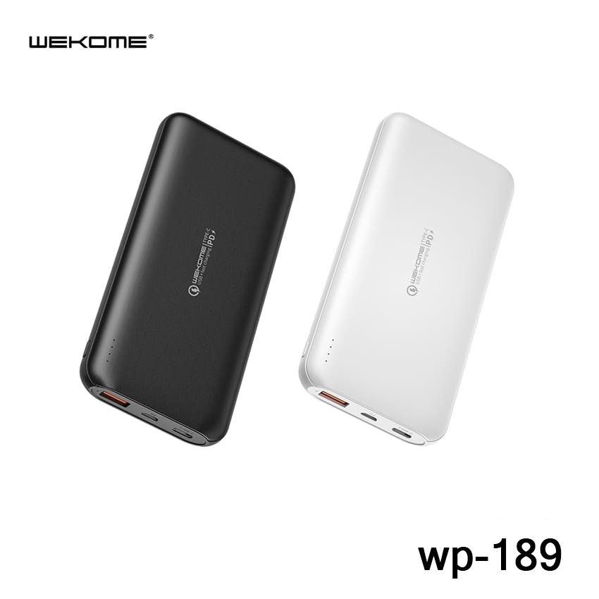 [BẢO HÀNH CHÍNH HÃNG ]Sạc Dự Phòng WeKome-  20.000mah tích hợp sạc nhanh 3.0 tặng kèm tai nghe akg s10 và 3 khẩu trang