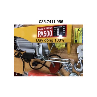 Máy tời treo pa500 kg máy tời điện pa500kg cáp dài 30m