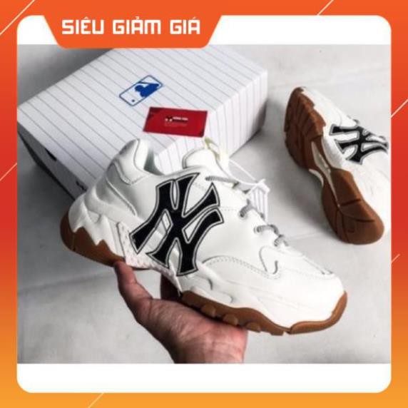 𝐆𝐢𝐚̀𝐲 𝐌𝐋𝐁 NY Đế Nâu- Giày 𝐌𝐋𝐁 Thế Thao Nam Nữ 𝐌𝐋𝐁 NY Đế Nâu Da Bò Cao Cấp [BẢO HÀNH 1 NĂM –FULL BOX BILL]