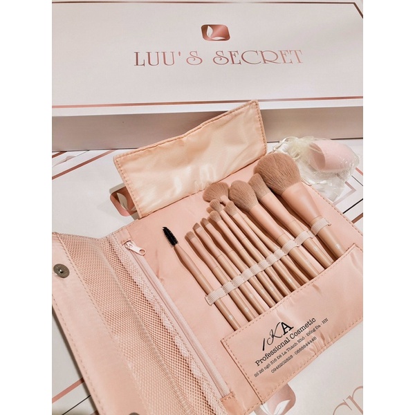 Bộ cọ cá nhân Luu's Secret 11 cây lông mềm siêu thích