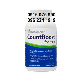 CountBoost for men hõ trợ tăng số lượng tinh trùng phân phối độc quyền tại Việt Nam