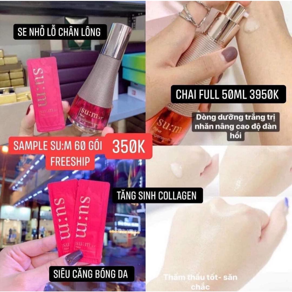 Tinh Chất Sum Đỏ Fleur Trẻ Hóa Sáng Da Gói 1ml