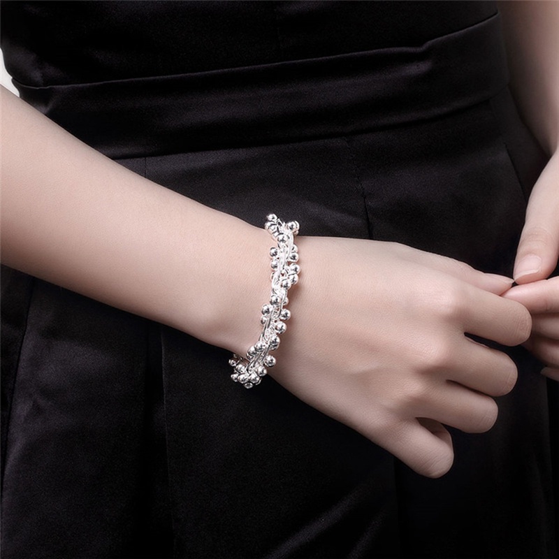 Vòng Tay Mạ Bạc Đính Hạt Ngọc Trai Thời Trang