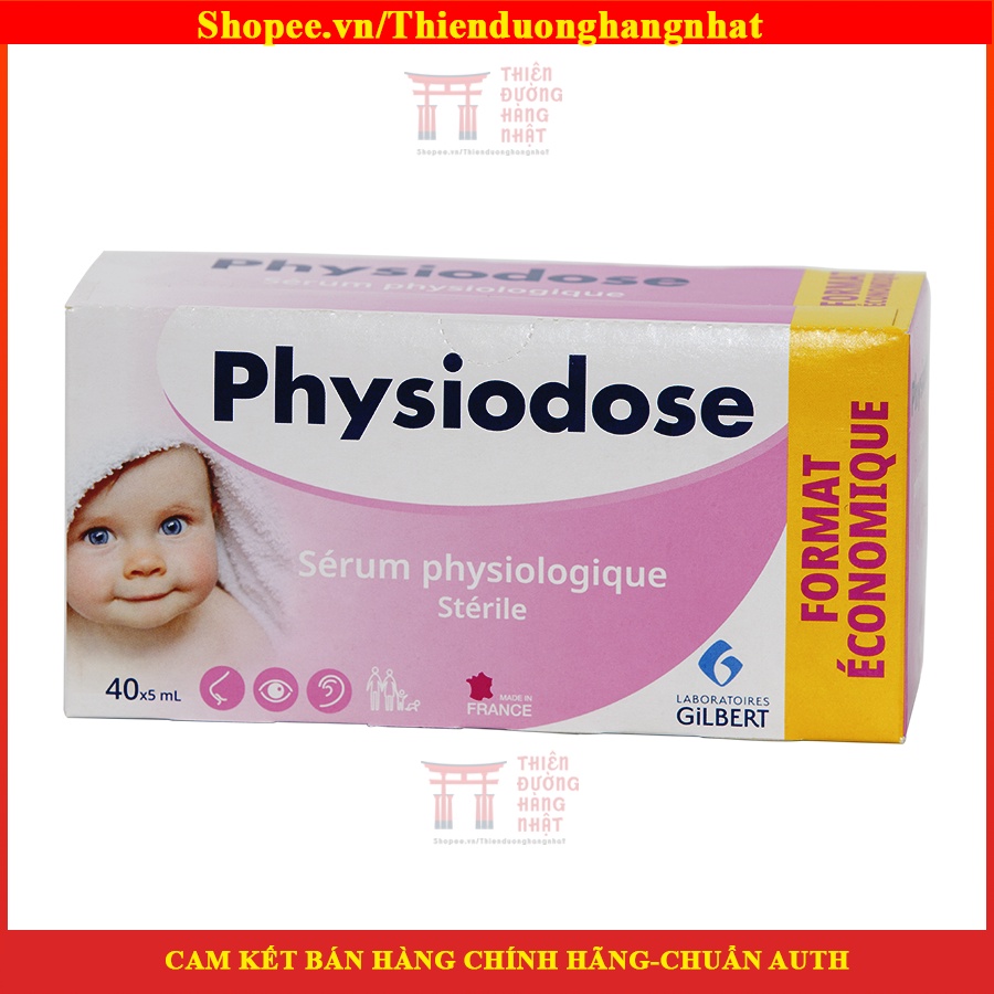 Nước muối sinh lý Physiodose của Pháp - Muối Hồng [Date 2023] mẫu mới