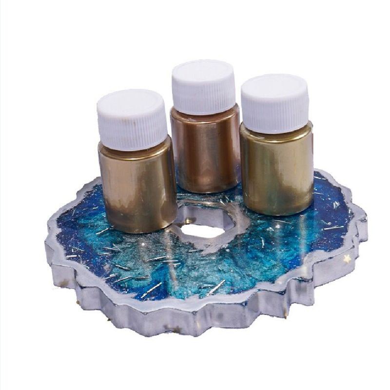 Bột màu ánh kim loại đồng/ngọc trai pha màu resin/epoxy làm xà phòng