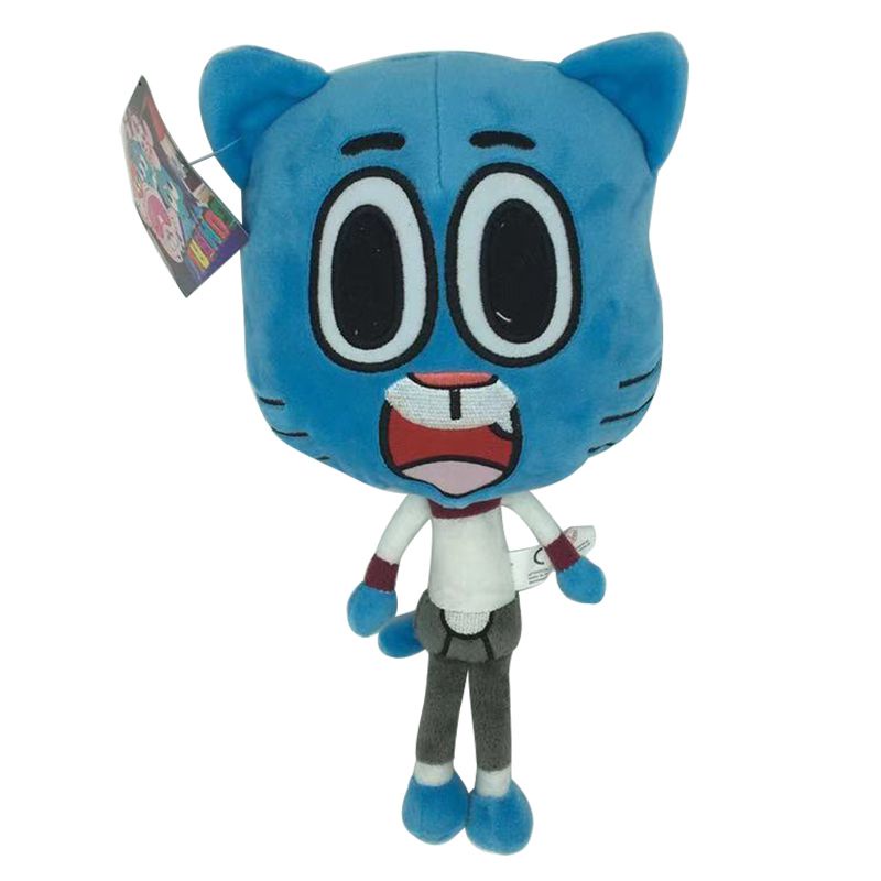 【Ready Stock！！】25cm Amazing World Gumball Plush Doll Gumbo Darwin Anais Plush Toy Kids Holiday Quà tặng