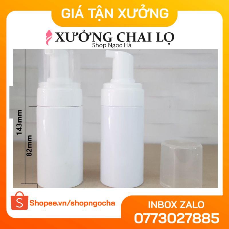 Chai xịt giọt tạo bọt 30ml/50ml/100ml/150ml đựng sữa rửa mặt, sữa tắm