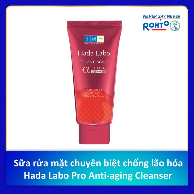 Combo Sữa Rửa Mặt Và Kem Dưỡng Chuyên Biệt Chống Lão Hóa Hada Labo